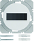 KNX RF QUICKLINK R.1/R.3 Radio button, 1-gang, flat, with solar battery, glossy white