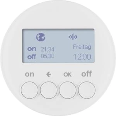 KNX RF QUICKLINK R.1/R.3 Spínací hodiny, lesklá bílá