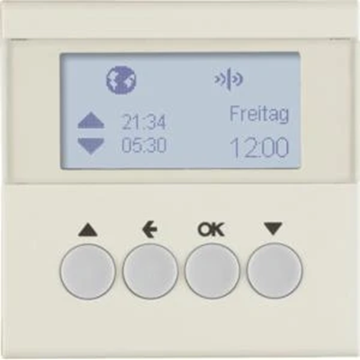 KNX RF QUICKLINK S.1 Časový spínač žaluzií, krémový lesk