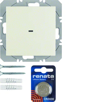 KNX RF QUICKLINK S.1 Кнопковий 1-компонентний плоский кремовий блиск