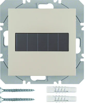 KNX RF QUICKLINK S.1 Przycisk 1-krotny płaski z baterią słoneczną połysk kremowy