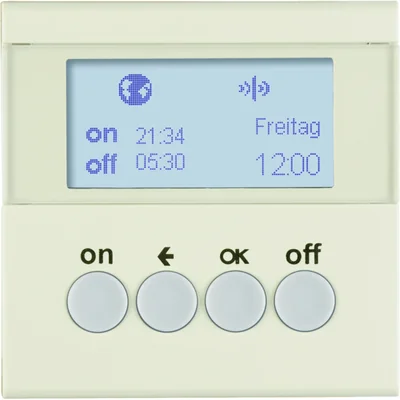 KNX RF QUICKLINK S.1 Zeitschaltuhr creme glänzend