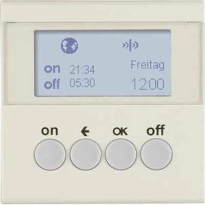 KNX RF QUICKLINK S.1 Zeitschaltuhr creme glänzend