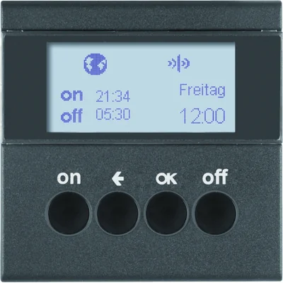 KNX RF QUICKLINK S.1/B.3/B.7 Interrupteur horaire anthracite mat