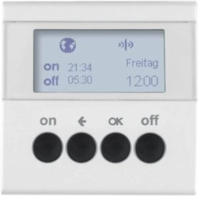 KNX RF QUICKLINK S.1/B.3/B.7 Interrupteur horaire blanc mat