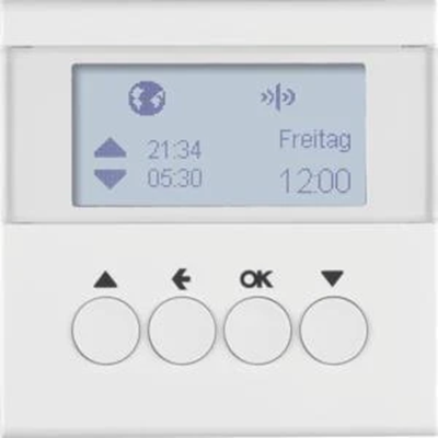 KNX RF QUICKLINK S.1/B.3/B.7 Interrupteur temporisé pour store blanc brillant