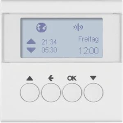 KNX RF QUICKLINK S.1/B.3/B.7 Interrupteur temporisé pour store blanc mat