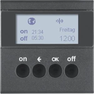 KNX RF QUICKLINK S.1/B.3/B.7 Interruptor horario antracita mate