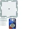 KNX RF QUICKLINK S.1/B.3/B.7 Pulsante 1 via piatto bianco lucido