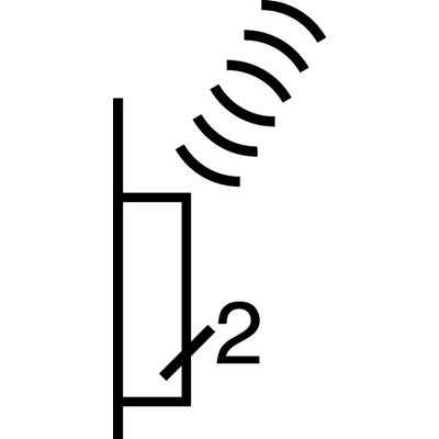 KNX RF QUICKLINK S.1/B.3/B.7 Push-button, 2-gang flat, white matt