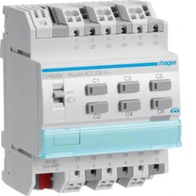 KNX Sortie binaire 6 fois 4A 4 modules