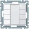 KNX surface-mounted push-button 4-gang plus white active System M