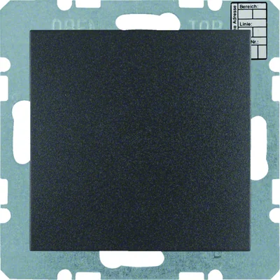 KNX SYSTEM B.KWADRAT/B.3/B.7 CO2-Sensor mit Feuchtemessung und Temperaturregler Anthrazit matt