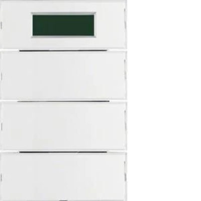 KNX SYSTEM K.1 3-gang button with temperature regulator and display for white and cream frames