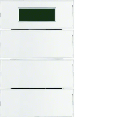 KNX SYSTEM K.1 3-násobné tlačítko s regulátorem teploty a displejem pro bílé a krémové rámečky