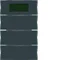 KNX SYSTEM K.1 3fach-Taster mit Temperaturregler und anthrazitfarbenem Display