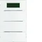 KNX SYSTEM K.1 3fach-Taster mit Temperaturregler und Display für weiße und cremefarbene Rahmen