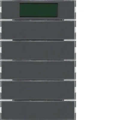 KNX SYSTEM K.1 bouton 5 voies avec régulateur de température et affichage anthracite