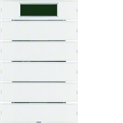KNX SYSTEM K.1 Przycisk 5-krotny z regulatorem temperatury i wyświetlaczem do ramek białych i kremowych
