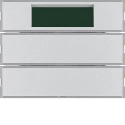 KNX SYSTEM K.1/K.5 Aluminum 2-gang button with temperature regulator and display