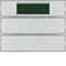 KNX SYSTEM K.1/K.5 Aluminum 2-gang button with temperature regulator and display