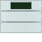 KNX SYSTEM K.1/K.5 Bouton 2 voies en aluminium avec régulateur de température et affichage