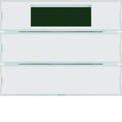 KNX SYSTEM K.1/K.5 Bouton double avec régulateur de température et affichage pour cadres blanc et crème