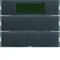 KNX SYSTEM K.1/K.5 Doppeltaster mit Temperaturregler und Display anthrazit