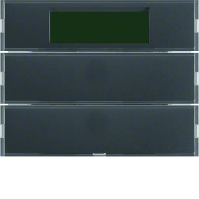 KNX SYSTEM K.1/K.5 Double button with temperature regulator and display anthracite