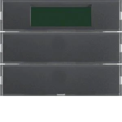 KNX SYSTEM K.1/K.5 Double button with temperature regulator and display anthracite