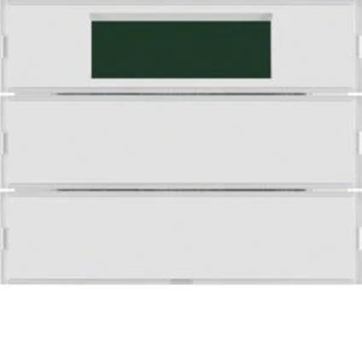 KNX SYSTEM K.1/K.5 Double button with temperature regulator and display for white and cream frames