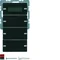 KNX SYSTEM Q.1/Q.3 3fach-Taster mit Temperaturregler und Display Samt anthrazit