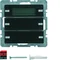 KNX SYSTEM Q.1/Q.3 Bouton double avec régulateur de température et affichage anthracite