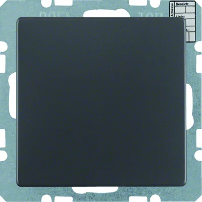 KNX SYSTEM Q.1/Q.3 Capteur CO2 avec mesure d'humidité et régulateur de température velours anthracite