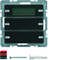 KNX SYSTEM Q.1/Q.3 Double button with temperature regulator and display anthracite