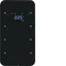 KNX SYSTEM R.1 3-fach Tastsensor mit Temperaturregler Glas schwarz