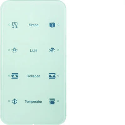 KNX SYSTEM R.1 Sensor dotykowy 4-krotny konfigurowalny szkło biały
