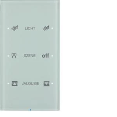 KNX SYSTEM R.3 3-fach Tastsensor konfigurierbar Glas weiß