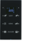 KNX SYSTEM R.3 3-fach Tastsensor mit Temperaturregler konfigurierbar Glas schwarz