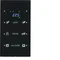 KNX SYSTEM R.3 3-fold touch sensor with temperature controller configurable glass black