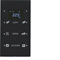 KNX SYSTEM R.3 3-fold touch sensor with temperature controller configurable glass black