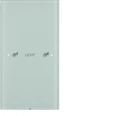 KNX SYSTEM R.3 Berührungssensor 1-fach konfigurierbar, Glas weiß