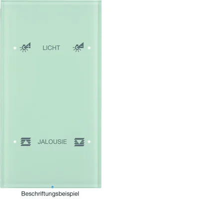 KNX SYSTEM R.3 Capteur tactile 2 fois configurable verre blanc