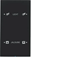 KNX SYSTEM R.3 Capteur tactile configurable 2 fois en verre noir