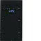 KNX SYSTEM R.3 Capteur tactile double avec régulateur de température verre noir