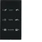 KNX SYSTEM R.3 capteur tactile triple configurable verre noir