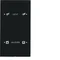 KNX SYSTEM R.3 Sensor dotykowy 2-krotny konfigurowalny szkło czarny