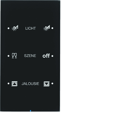 KNX SYSTEM R.3 Sensor dotykowy 3-krotny konfigurowalny szkło czarny