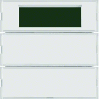 KNX SYSTEM S.1/B.1/B.3/B.7 Double button with temperature regulator and display for white and cream frames
