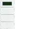 KNX SYSTEM S.1/B.3/B.7 3-gang button with temperature regulator and display for white and cream frames